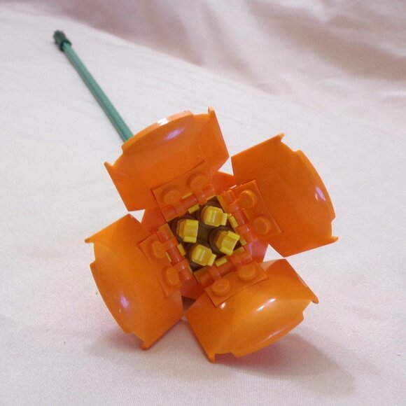 LEGO Botanical Flowers - 1pcs California Poppy - Individual Sale-10280 Fast Ship - Picture 2 of 6